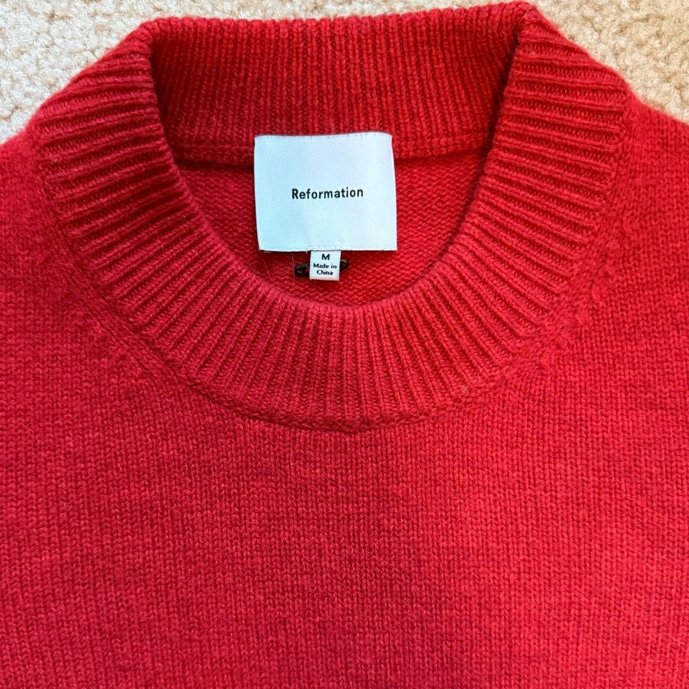 Reformation Calloway Wool Sweater EUC Size Medium - Picture 4 of 7